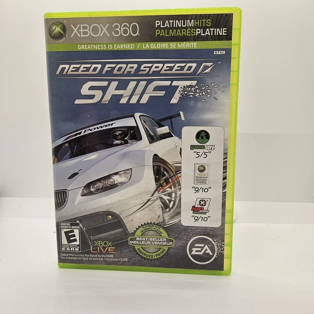 Need for Speed Shift Xbox 360 Platinum Hits‎ Complete EA Racing Game